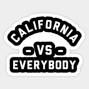 California Vs Evrybody Sticker